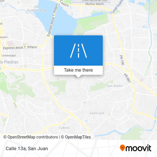 Mapa de Calle 13a