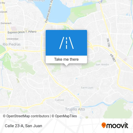 Calle 23-A map