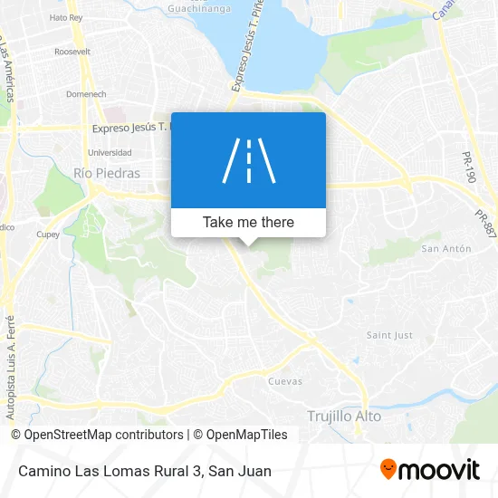 Mapa de Camino Las Lomas Rural 3