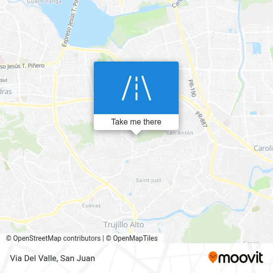 Mapa de Via Del Valle