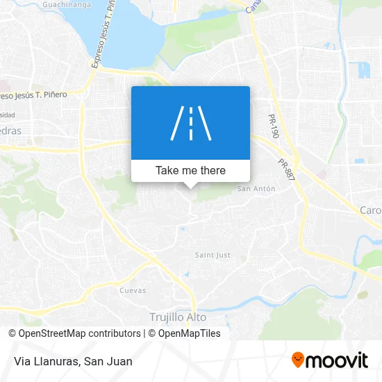 Mapa de Via Llanuras