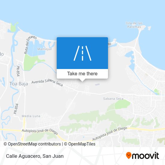 Mapa de Calle Aguacero