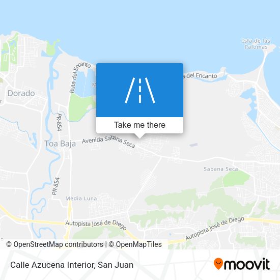 Mapa de Calle Azucena Interior