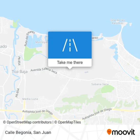 Mapa de Calle Begonia