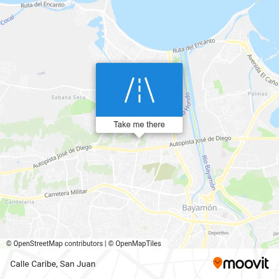 Calle Caribe map