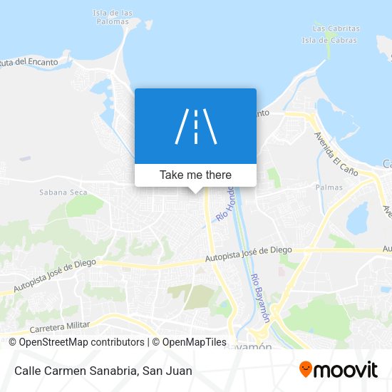 Mapa de Calle Carmen Sanabria