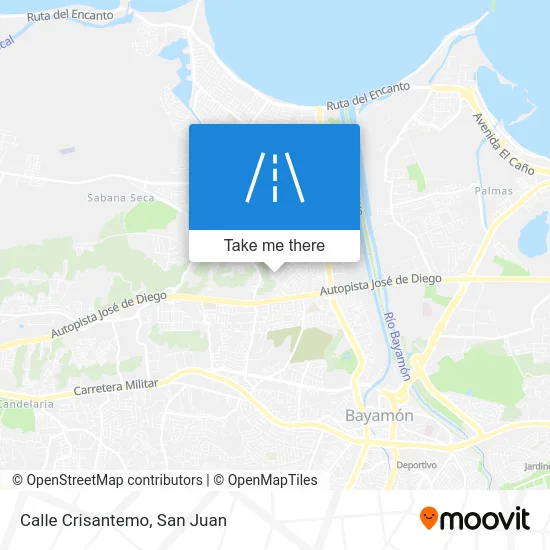 Calle Crisantemo map