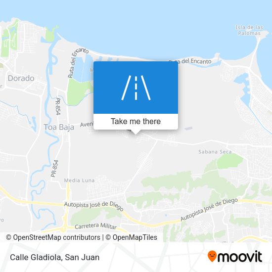 Mapa de Calle Gladiola