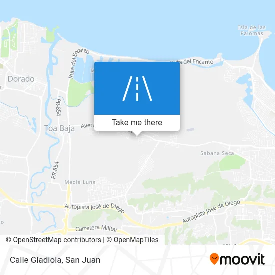 Mapa de Calle Gladiola