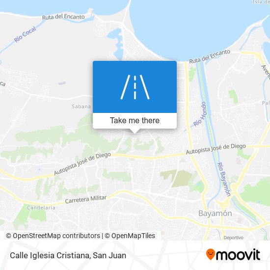 Mapa de Calle Iglesia Cristiana