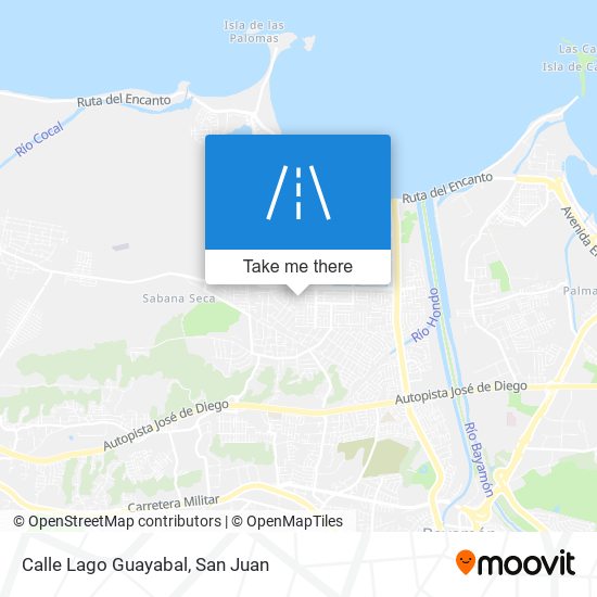 Calle Lago Guayabal map