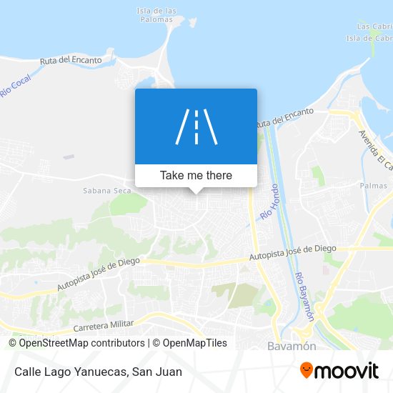 Mapa de Calle Lago Yanuecas