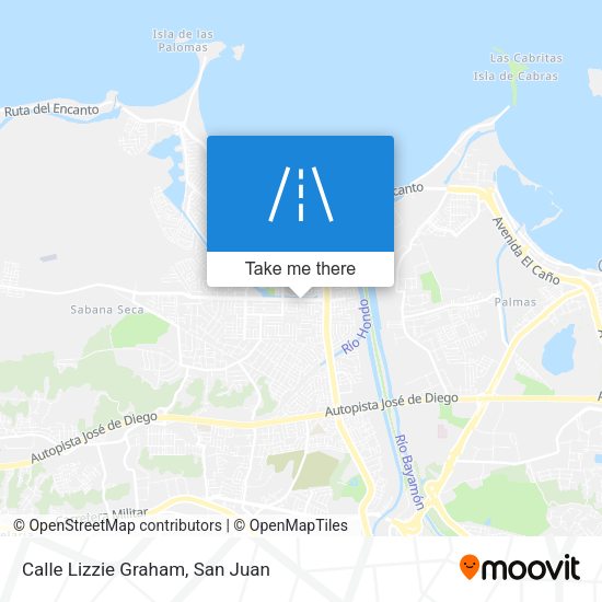 Calle Lizzie Graham map