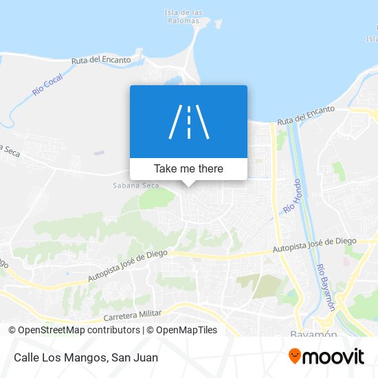 Calle Los Mangos map