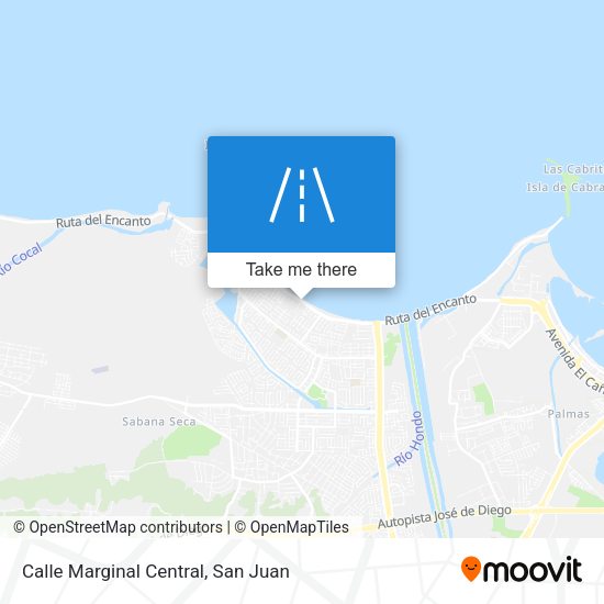 Mapa de Calle Marginal Central