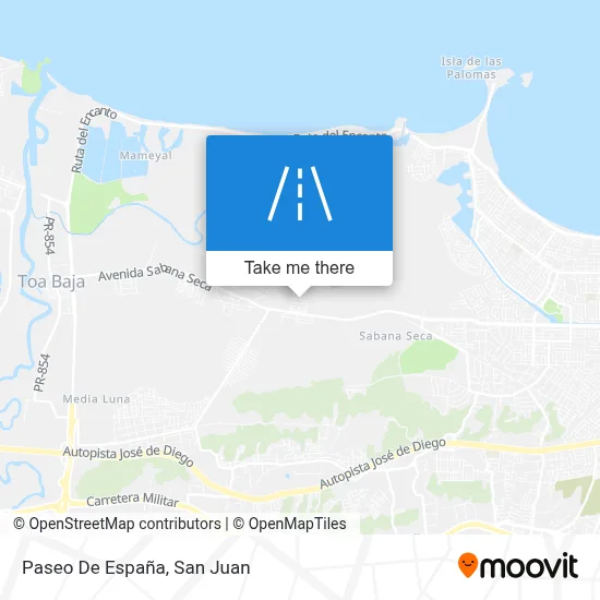 Mapa de Paseo De España