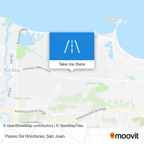 Mapa de Paseo De Honduras