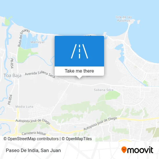 Mapa de Paseo De India