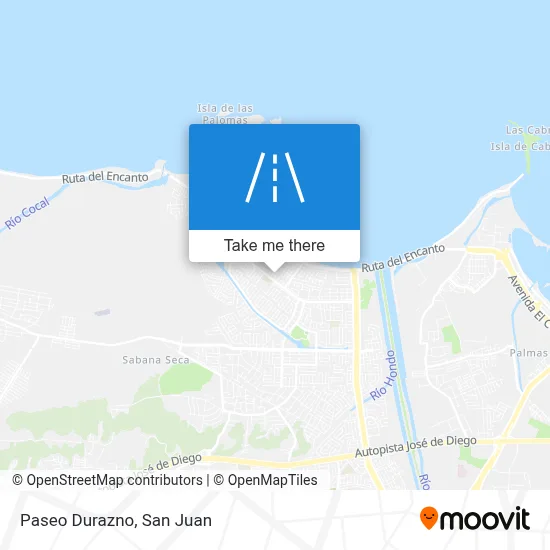 Paseo Durazno map