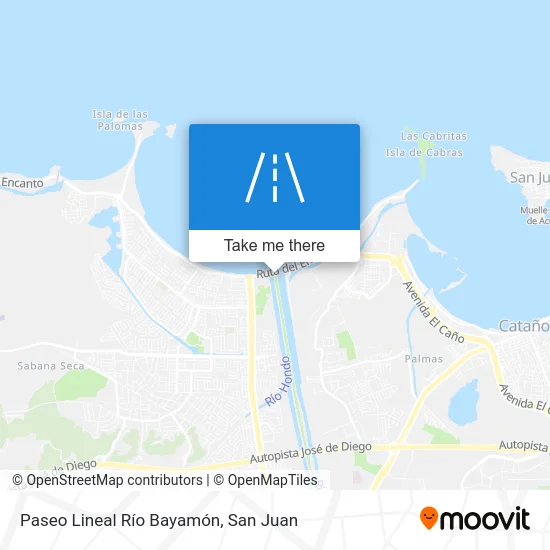 Mapa de Paseo Lineal Río Bayamón