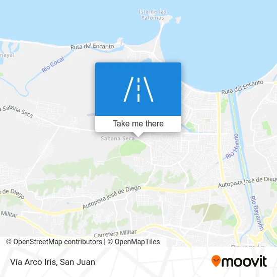 Mapa de Vía Arco Iris