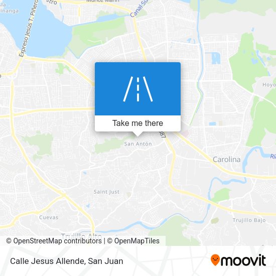 Mapa de Calle Jesus Allende