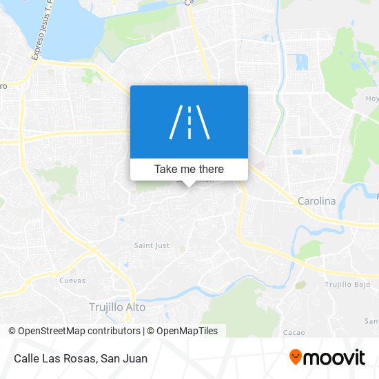 Calle Las Rosas map