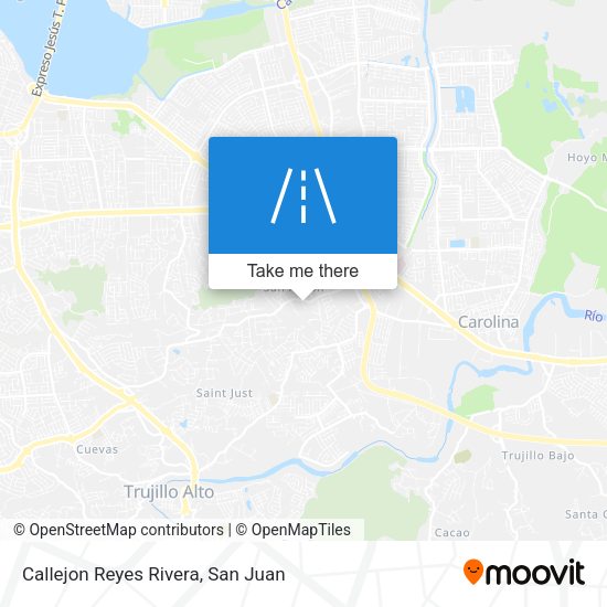 Callejon Reyes Rivera map