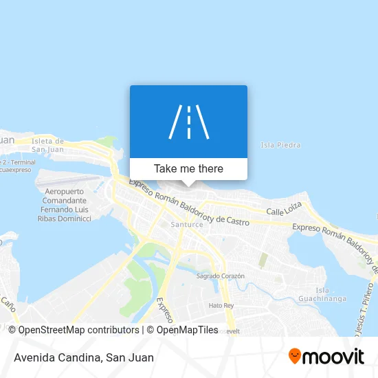 Mapa de Avenida Candina