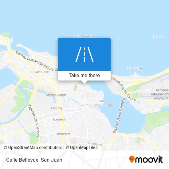 Calle Bellevue map