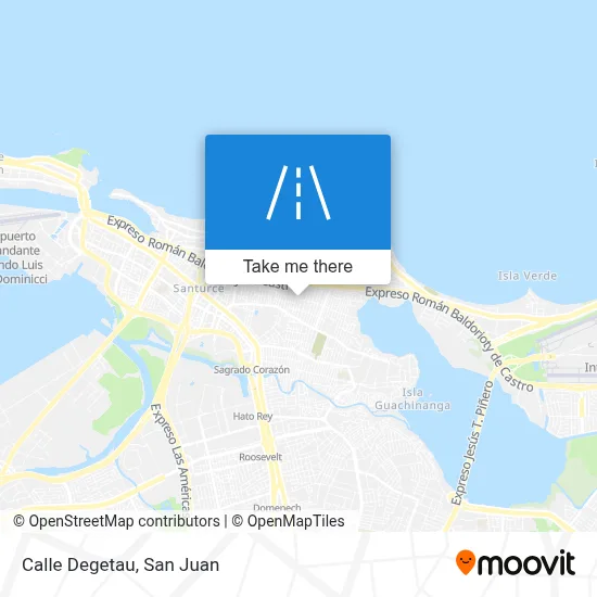 Calle Degetau map
