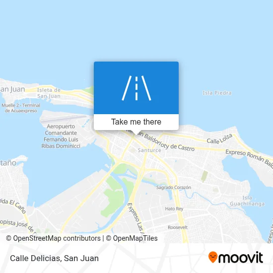 Mapa de Calle Delicias