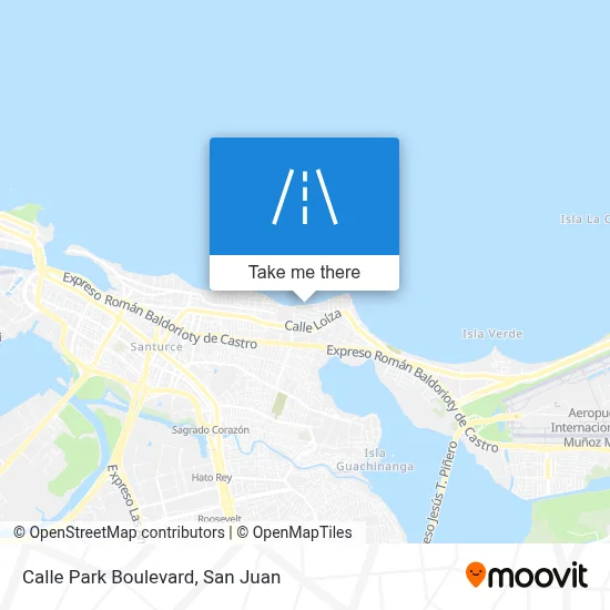 Calle Park Boulevard map