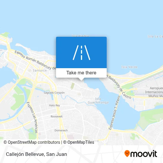 Mapa de Callejón Bellevue