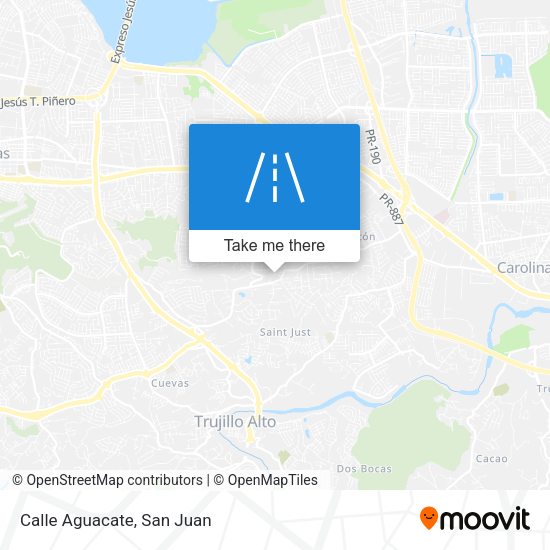 Mapa de Calle Aguacate