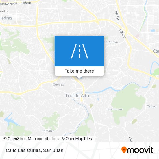 Mapa de Calle Las Curias