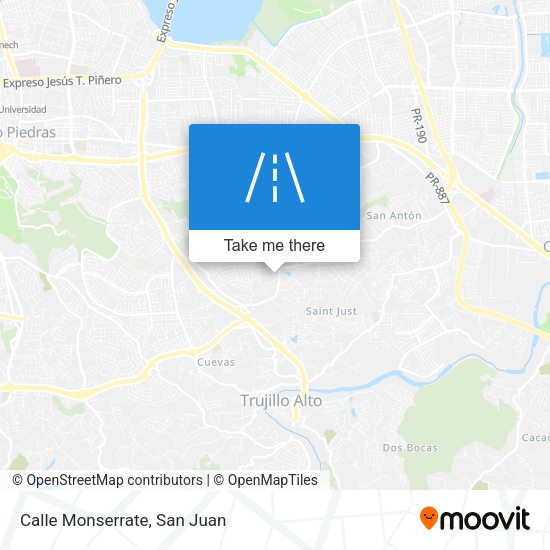 Mapa de Calle Monserrate