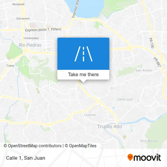 Calle 1 map