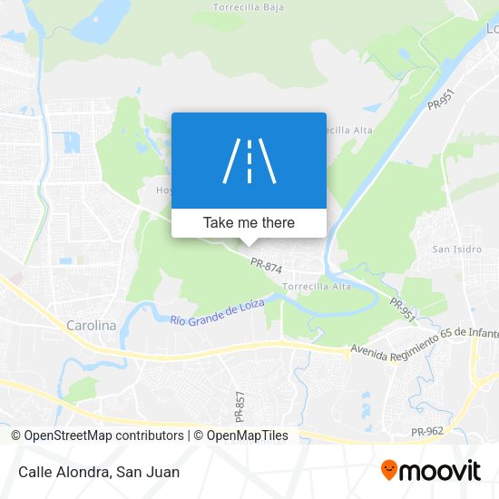 Mapa de Calle Alondra