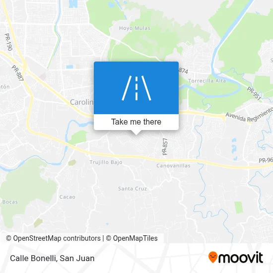 Mapa de Calle Bonelli