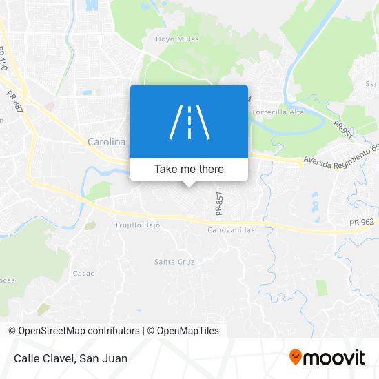 Mapa de Calle Clavel