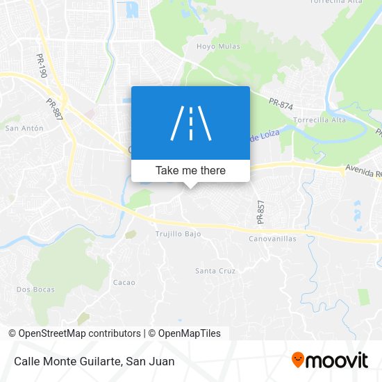 Calle Monte Guilarte map