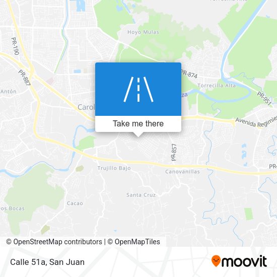 Mapa de Calle 51a