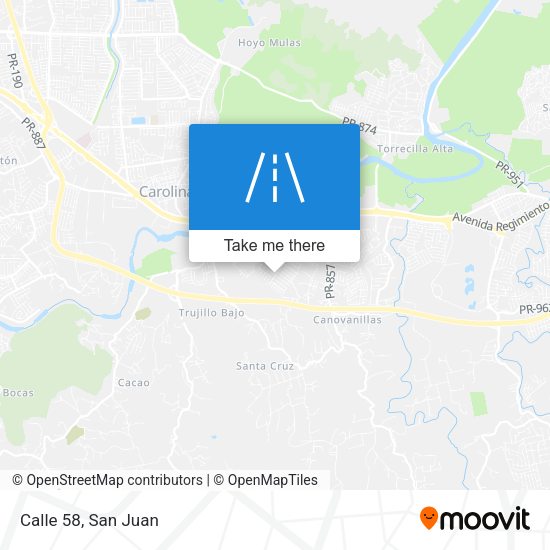 Mapa de Calle 58