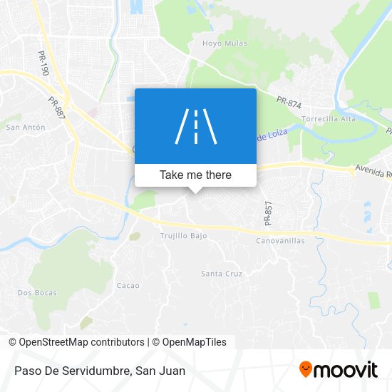 Mapa de Paso De Servidumbre