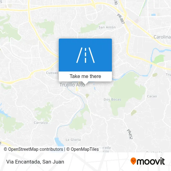 Mapa de Via Encantada