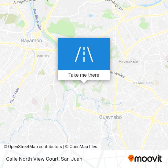 Calle North View Court map