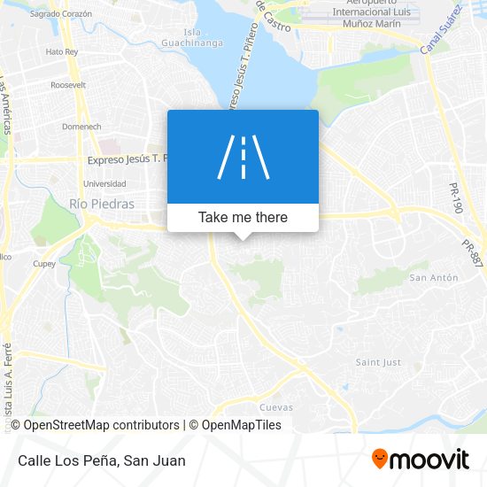 Mapa de Calle Los Peña