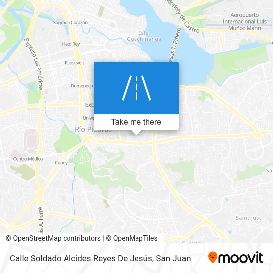 Mapa de Calle Soldado Alcides Reyes De Jesús