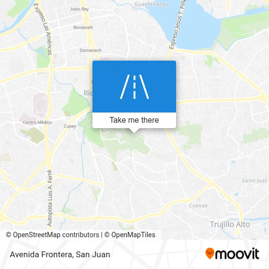 Avenida Frontera map